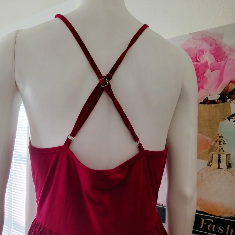 V-Neck Valentine's Maxi Dress NEW - Picture 2 of 6
